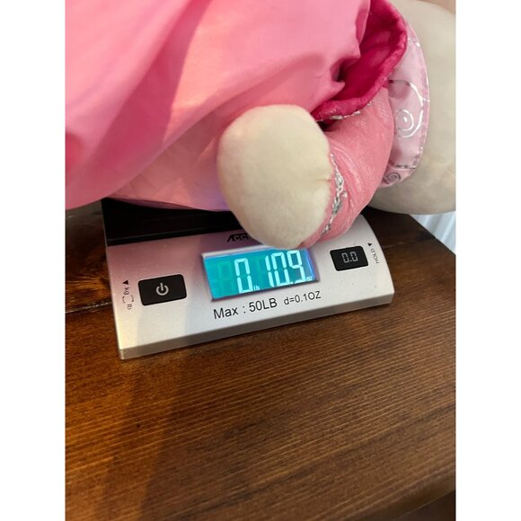 Kellytoy 2019 Plush White Unicorn In Pink Dress Gold Horn Cuddle Toy with Rattle - Picture 14 of 14